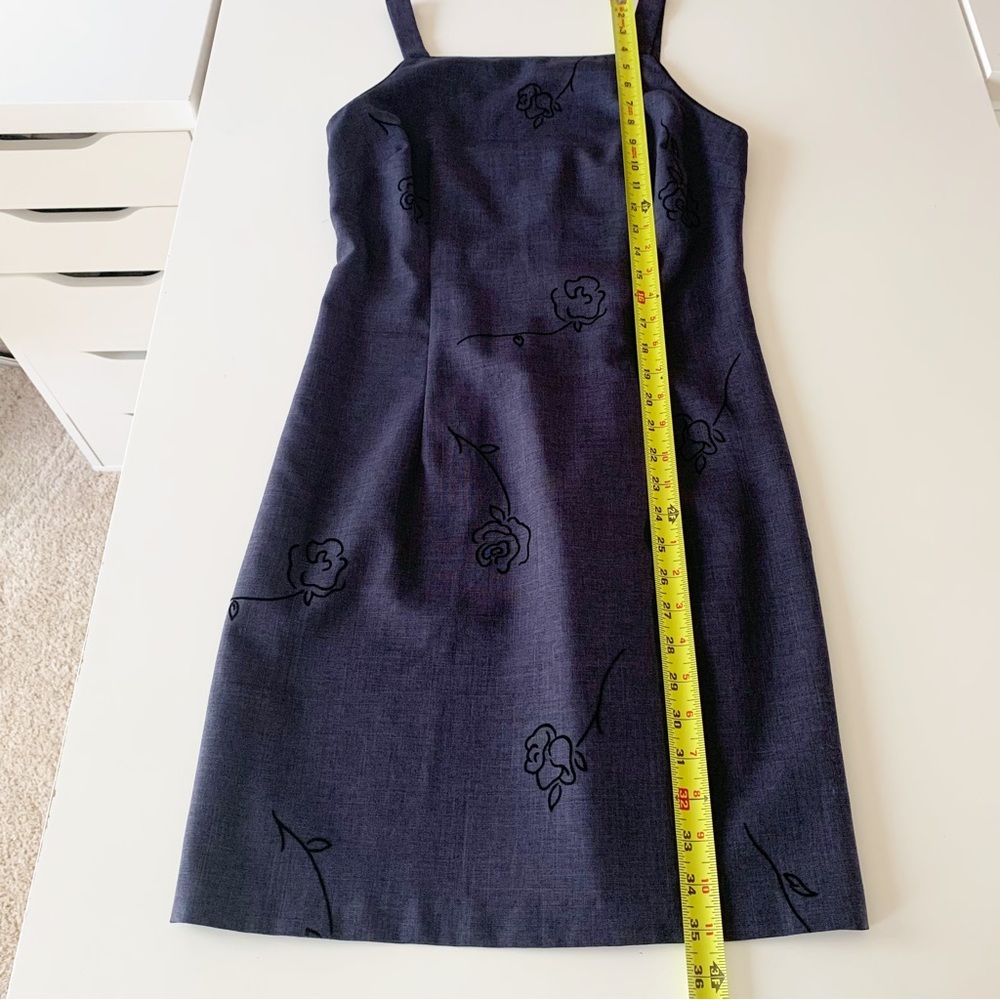 Jodi Kristopher dress with velvet flowers size 9 - Picture 8 of 8